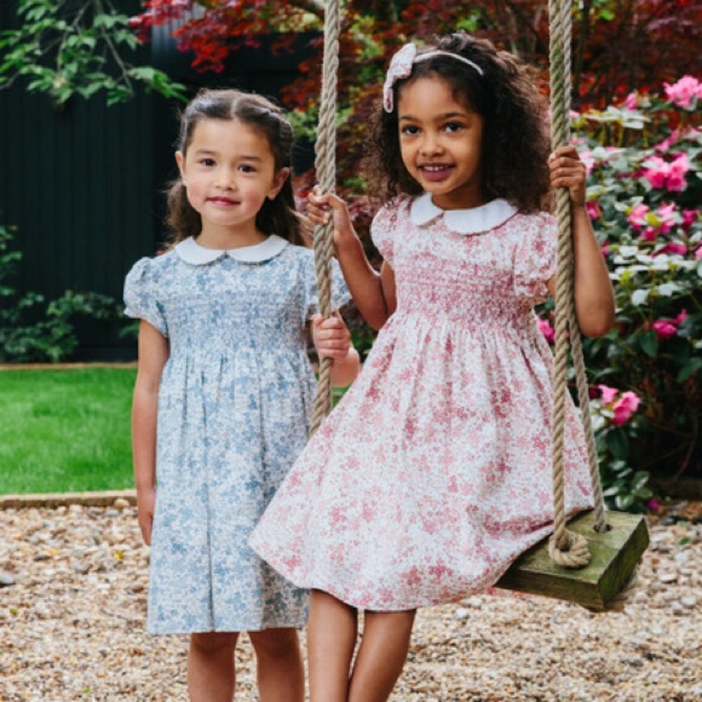 BLUE Trotters London Confiture Arabella Floral Smocked Dress